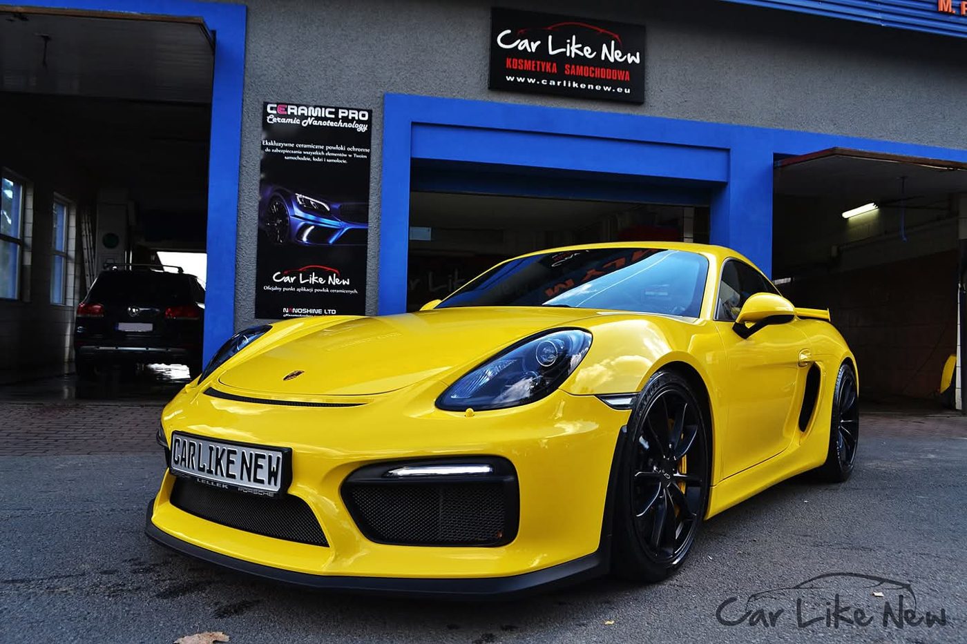 Porsche Cayman GT4 Racing Yellow